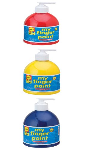 My Finger Paints Gift Set 1-Red 1-Yellow 1-Blue Three-16oz Pump Bottles By ALEX Toys