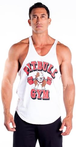 Pitbull Gym "Barbells" Stringer Tank Top