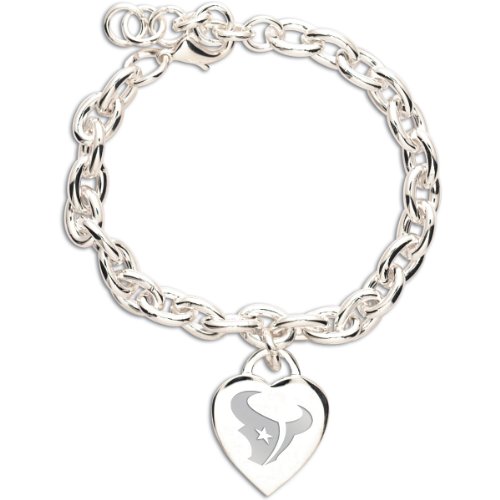 NFL Houston Texans Heart-Charm Bracelet
