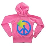 Vintage Havana - Girls Dove Peace Hoodie Sweatshirt Jacket, Pink