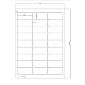 Drucker Etiketten auf DIN A 4, ideal f�r FBA/Versand durch Amazon, 27 St�ck je Seite, 100 Blatt