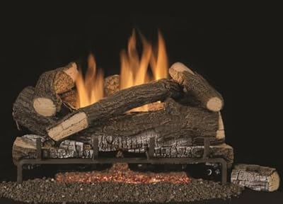 Vent Free Scarlet Oak Concrete Logs - 18