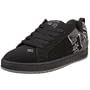 DC Men's Court Graffik SE Skate Shoe,Black/Plaid,13 M US