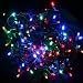 100 LED OUTDOOR MIXED COLOUR Christmas Decoration lights with black cable or Party lights, festive lights
