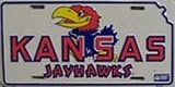 Kansas Jayhawks LICENSE PLATES Plate Tag Tags auto vehicle car front