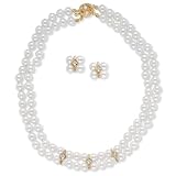 2-Piece Sim. Pearl/Crystal Set