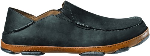 OluKai Moloa Shoe - Men's Black/Toffee 11