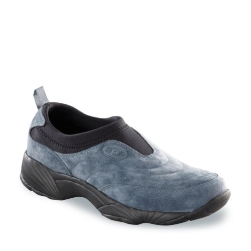 Propet Mens Scotchgard Leather Walker Slip-On Shoes