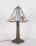 Florida State Seminoles Stained Glass Lamp with Logo Panels