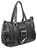 Bramble & Brown Leather Greenwich East/West Laptop Bag Black