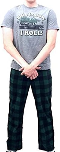 CHRISTMAS VACATION This is How I Roll Set Fleece Lounge Pants &amp; T-Shirt - LARGE