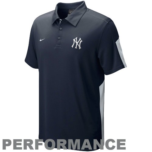 New York Yankees AC Dri Fit Polo 2011 (Small, Blue)