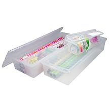 Iris Paper/Ribbon Box Combo Set of 2 - Clear