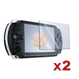 2 Pack LCD Screen Protector + FREE CLOTH for SONY PSP
