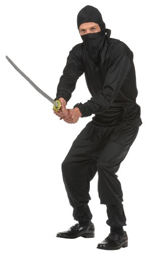 Check price Black Ninja Teen Costume Size 16-18