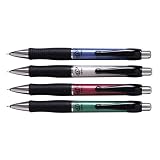 Pilot Q7 Retractable Rolling Ball Pen, Chromium Barrel, Black Fine Point, Gel Ink (36292)
