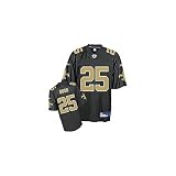 Reggie Bush Youth Jersey: Reebok Black Replica #25 New Orleans Saints Jersey