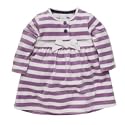 Junior J by Jasper Conran Pink bow and striped velour dress