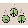 Lime Groovy Peace Sign Tie Dye Wall Hanging Accessories by JoJo Designs