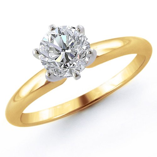 18K 1.25 Carat Round Cut Solitaire Diamond Engagement Ring (G H ; SI1 2) 41ddjDOeXvL 18K 1.25 Carat Round Cut Solitaire Diamond Engagement Ring (G H ; SI1 2)