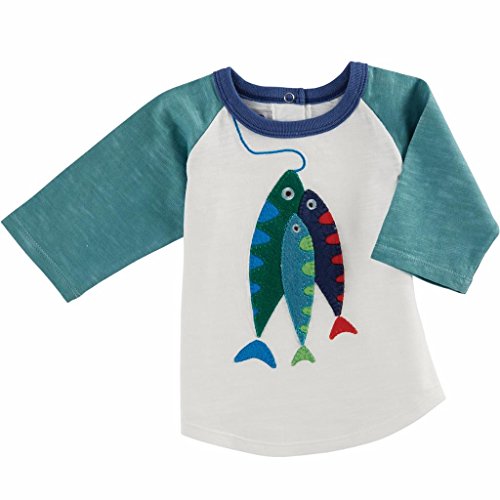 Mud Pie Gone Fishing Shirt, Baby Boys, Medium (2T/3T)