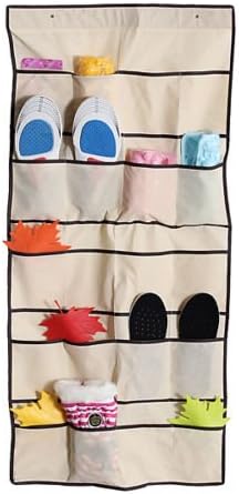 Large Hanging Shelves with Drawers 20 Pockets Small Hanging Organizer Holder Storage Bag Cloth Space Saver Shoe Racks Wall Over Door Home Decor