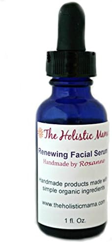 Renewing Facial Serum - Natural & Organic Anti-aging, Vegan, Paleo, Lightens Scars & Age Spots, Toxin-free, Made in USA