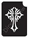 Celtic Cross 1008 Body Art Glitter Makeup Tattoo Stencil- 5 Pack