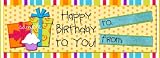 Happy Birthday Chocolate Candy Bar -Yellow Stripe Presents