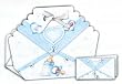 12 Spanish Boy Baby Shower Bomboneiras, Ribbons, and Party Favors
