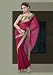 Fire Brick Brasso Sequined Embroidered Georgette Sari