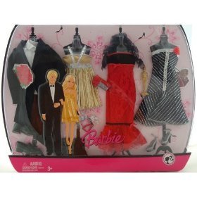 Barbie & Ken Party Fashion Doll Clothes - 4 Evening Wear Outfits