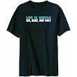 Life Is Simple . Eat, Sleep, Disc Golf Sports Mens T-Shirt (Navy Blue, Sizes X-Small - XXX-Large)