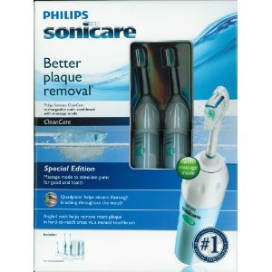 Two Pack - Philips Sonicare CleanCare Rechargable Sonic Toothbrushes with Massage Mode (Special Edition)