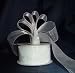 Sheer Organza Ribbon Mono Edge - 1.5" - 25 Yards (75 FT) - White