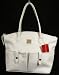 Dooney & Bourke All Weather Leather Crescent Tote Bag Purse & Accessories White