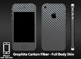 Iphone 4 "Graphite Carbon Fiber" Full Body Protection By CarbonIphone's (Comes with Free Antiglare Screen Guard and Polyurethane Apple for Ultimate Protection)
