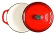Lodge Enameled Cast-Iron 3-Quart Dutch Oven, Island Spice Red