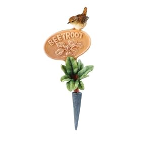 Country Artists Wren on Beetroot Plant Marker