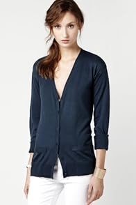 Long Sleeve Silk Cotton Cardigan Sweater