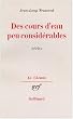 Des cours d'eau peu consid�rables