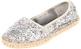 Kenneth Cole Reaction Sea Swell Flat (Little Kid/Big Kid),Silver-GL,3.5 M US Big Kid