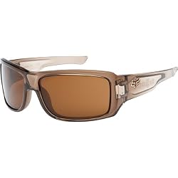 Fox Racing The Redeem Adult Sportswear Sunglasses w/ Free B&F Heart Sticker Bundle - Brown Smoke/Dark Bronze