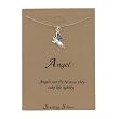 Angel Inspirational Pendant Necklace - 16"