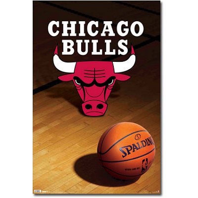 Chicago Bulls (Logo, Basketball) Sports Poster Print - 22x34 Poster Print, 22x34 Sports Poster Print, 22x34