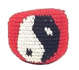 IMAGE OF Hacky Sack - Yin Yang with a Red Background