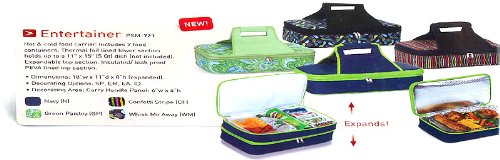 Sleek Expandable Hot & Cold Carrier with Food Storage Containers - Navy