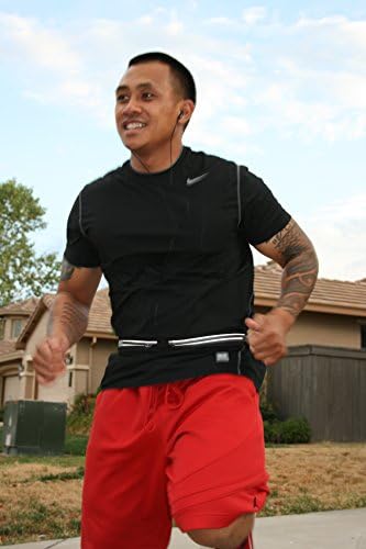 Running Belt Discounted! - World's Best Fitness and Running Flipbelt with Adjustable Waist for the Best Comfort & Doesn't "Ride Up", Water Resistant with 2 Storage Compartments for More Space & not Bulky- Fits ALL Phones Like the Iphone 6 Plus & Samsung Note 4 or 5- Reflector Strips for Morning & Evening Runs. Ride a Bike, Walk, Workout, Do a Tough Mudder, Spartan Race or Simply Use It Everyday