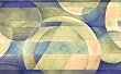 Bluegreen Circles Wallpaper Border