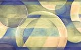 Bluegreen Circles Wallpaper Border